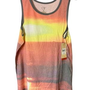 OP Orange and Yellow Sleeveless Tank Top